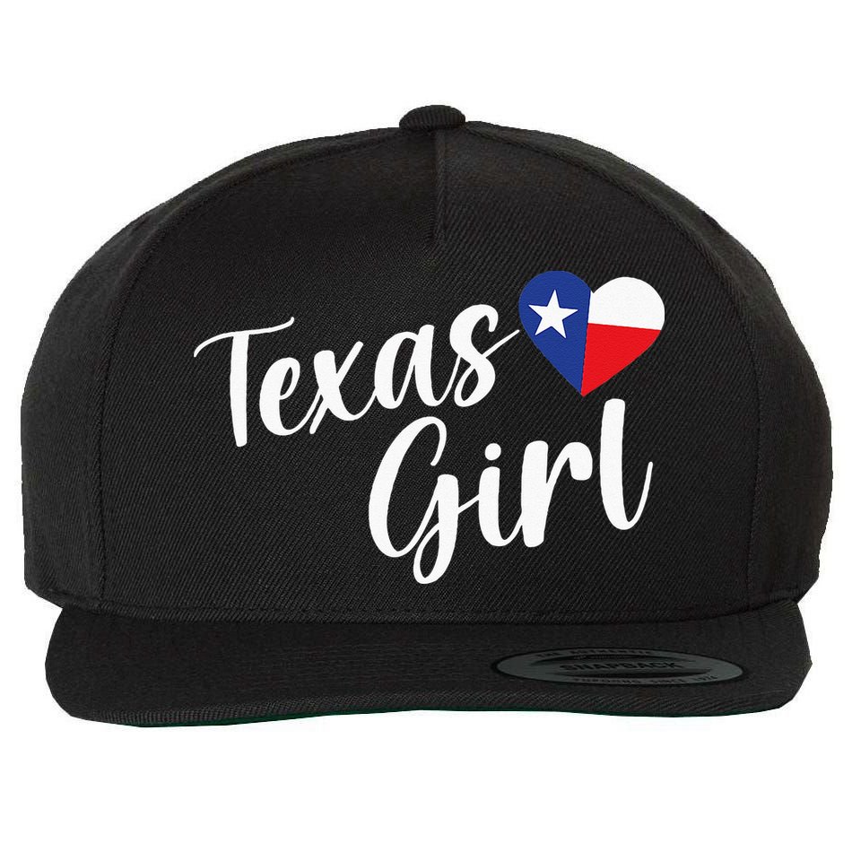 Texas Cute Longhorn Texas Pride Wool Snapback Cap