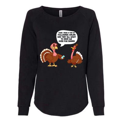 Thanksgiving Cute Lil Turkey Boys Thanksgiving Womens California Wash Sweatshirt