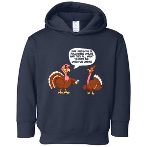 Thanksgiving Cute Lil Turkey Boys Thanksgiving Toddler Hoodie