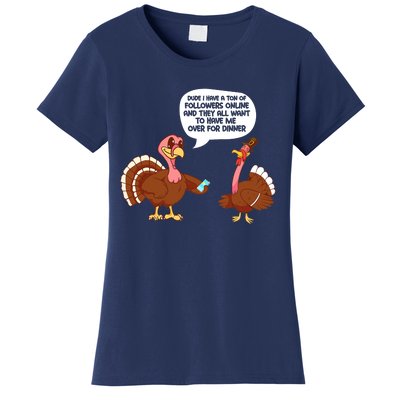 Thanksgiving Cute Lil Turkey Boys Thanksgiving Women's T-Shirt