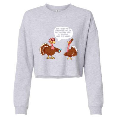 Thanksgiving Cute Lil Turkey Boys Thanksgiving Cropped Pullover Crew