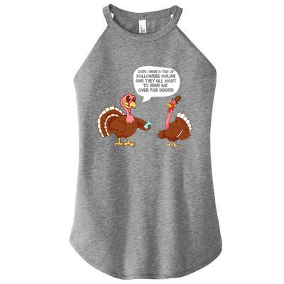 Thanksgiving Cute Lil Turkey Boys Thanksgiving Women's Perfect Tri Rocker Tank