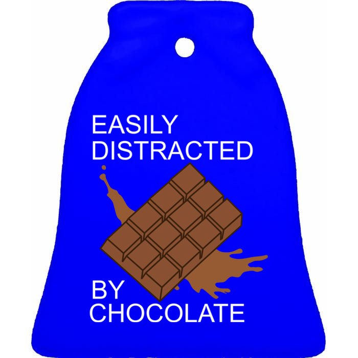 Tasty Chocolate Lover Distracted By Chocolate Cute Gift Ceramic Bell Ornament