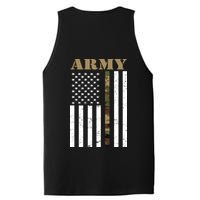 Thin Camo Line United States Army Flag Back Print PosiCharge Competitor Tank