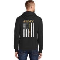 Thin Camo Line United States Army Flag Back Print Tall Hoodie