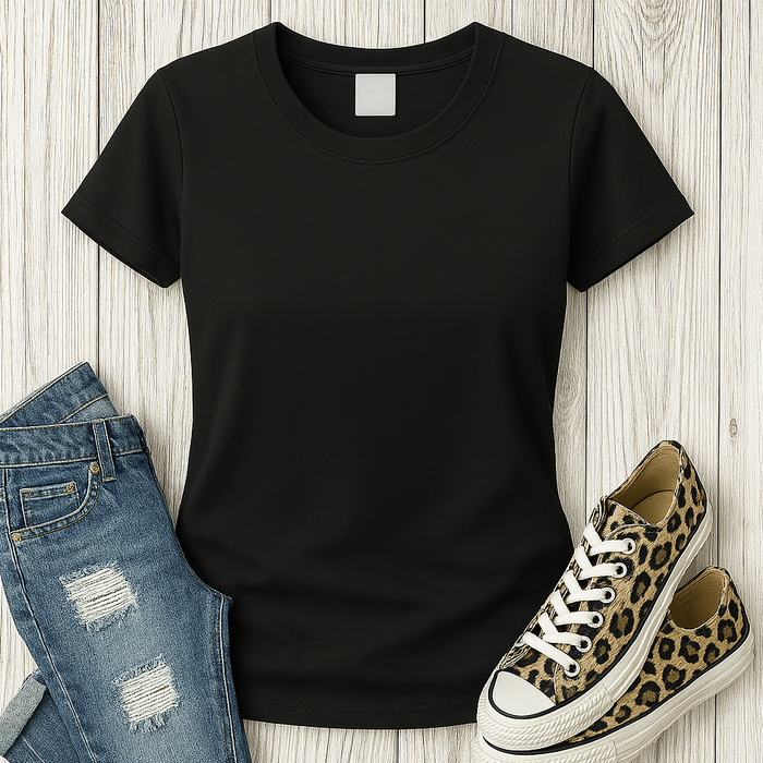 Thin Camo Line United States Army Flag Back Print Womens T-Shirt