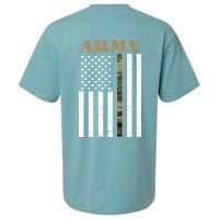 Thin Camo Line United States Army Flag Back Print Sueded Cloud Jersey T-Shirt