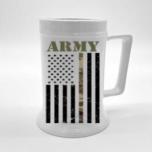 Thin Camo Line United States Army Flag Back Print Beer Stein