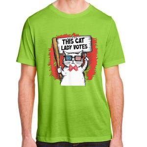 This Cat Lady Votes President Election Vote Cute Cat Kamala President 2024 Adult ChromaSoft Performance T-Shirt