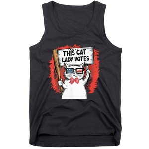 This Cat Lady Votes President Election Vote Cute Cat Kamala President 2024 Tank Top