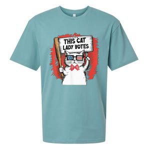 This Cat Lady Votes President Election Vote Cute Cat Kamala President 2024 Sueded Cloud Jersey T-Shirt