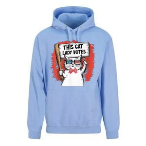 This Cat Lady Votes President Election Vote Cute Cat Kamala President 2024 Unisex Surf Hoodie