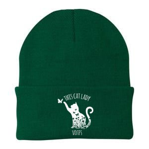 This Cat Lady Votes Ladies Is Voting Kamala Knit Cap Winter Beanie