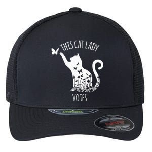 This Cat Lady Votes Ladies Is Voting Kamala Flexfit Unipanel Trucker Cap