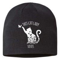 This Cat Lady Votes Ladies Is Voting Kamala Sustainable Beanie