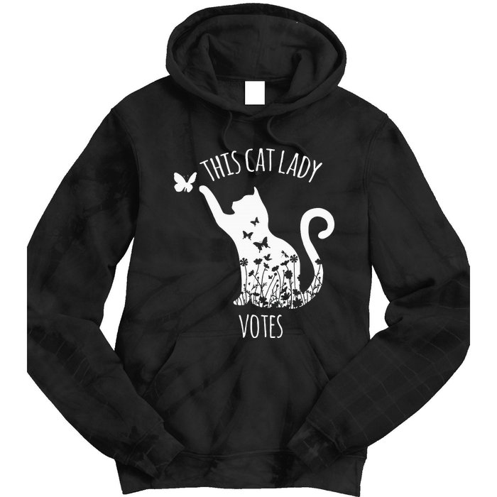 This Cat Lady Votes Ladies Is Voting Kamala Tie Dye Hoodie