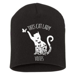 This Cat Lady Votes Ladies Is Voting Kamala Short Acrylic Beanie