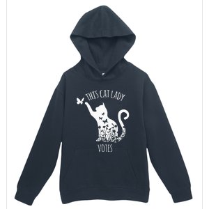 This Cat Lady Votes Ladies Is Voting Kamala Urban Pullover Hoodie