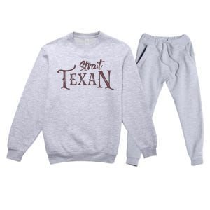 Texas Country Lovers Proud Texan Novelty Premium Crewneck Sweatsuit Set