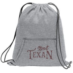 Texas Country Lovers Proud Texan Novelty Sweatshirt Cinch Pack Bag