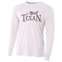 Texas Country Lovers Proud Texan Novelty Cooling Performance Long Sleeve Crew