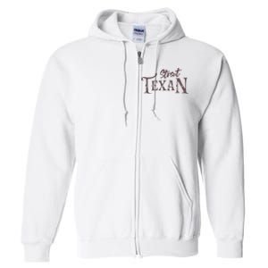 Texas Country Lovers Proud Texan Novelty Full Zip Hoodie