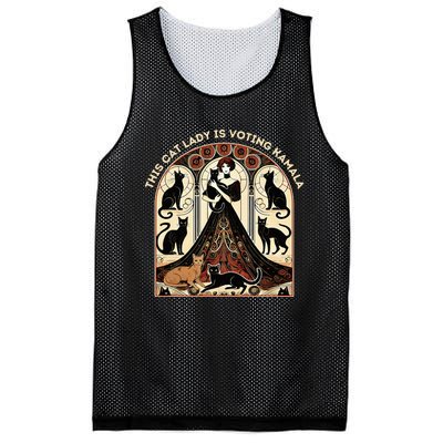 This Cat Lady Is Voting Kamala Mesh Reversible Basketball Jersey Tank