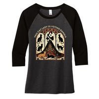 This Cat Lady Is Voting Kamala Women's Tri-Blend 3/4-Sleeve Raglan Shirt