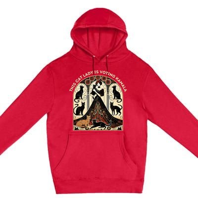 This Cat Lady Is Voting Kamala Premium Pullover Hoodie