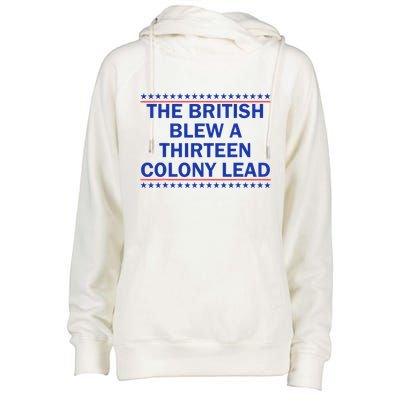 Thirteen Colony Lead Funny 4th Of July Design Womens Funnel Neck Pullover Hood