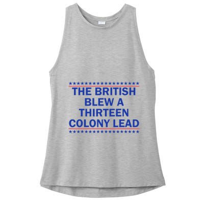 Thirteen Colony Lead Funny 4th Of July Design Ladies PosiCharge Tri-Blend Wicking Tank