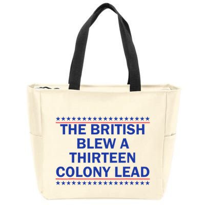 Thirteen Colony Lead Funny 4th Of July Design Zip Tote Bag