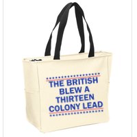 Thirteen Colony Lead Funny 4th Of July Design Zip Tote Bag