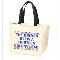 Thirteen Colony Lead Funny 4th Of July Design Zip Tote Bag