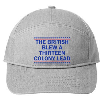 Thirteen Colony Lead Funny 4th Of July Design 7-Panel Snapback Hat