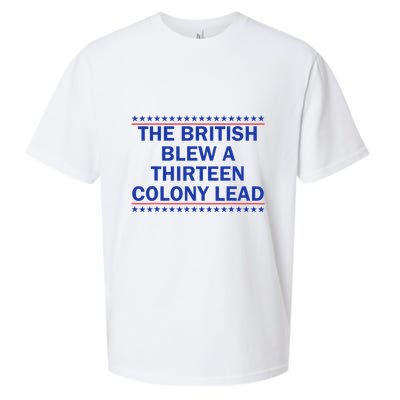 Thirteen Colony Lead Funny 4th Of July Design Sueded Cloud Jersey T-Shirt