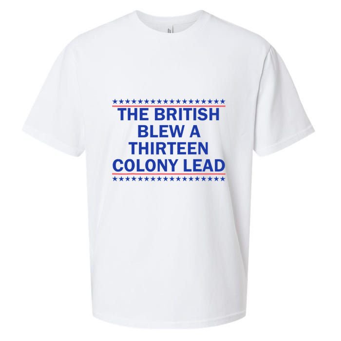 Thirteen Colony Lead Funny 4th Of July Design Sueded Cloud Jersey T-Shirt