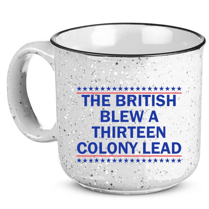 Thirteen Colony Lead Funny 4th Of July Design 15oz Campfire Ceramic Mug