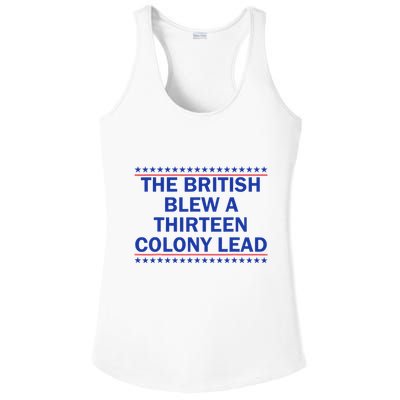 Thirteen Colony Lead Funny 4th Of July Design Ladies PosiCharge Competitor Racerback Tank