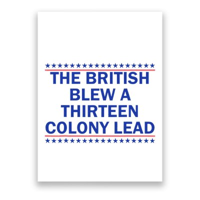 Thirteen Colony Lead Funny 4th Of July Design Poster