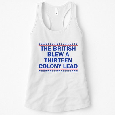 Thirteen Colony Lead Funny 4th Of July Design Womens Tank Top