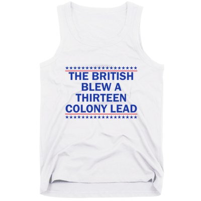 Thirteen Colony Lead Funny 4th Of July Design Tank Top