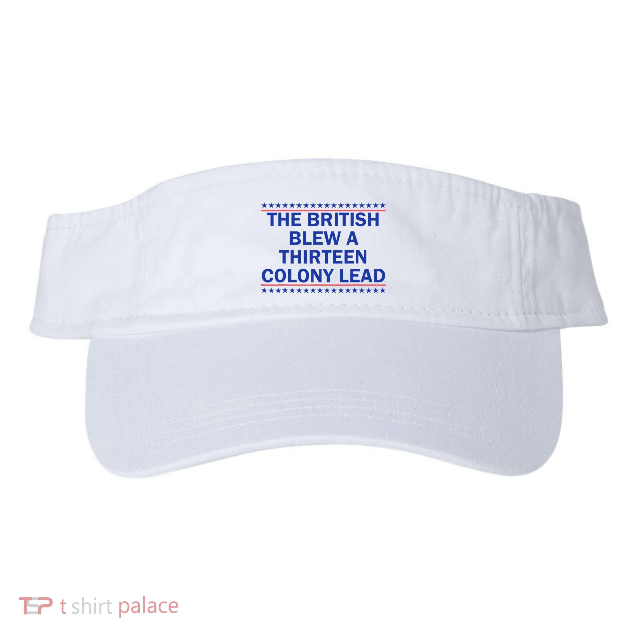 Thirteen Colony Lead Funny 4th Of July Design Visor