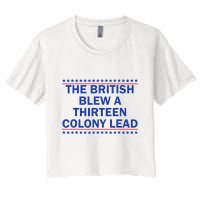 Thirteen Colony Lead Funny 4th Of July Design Crop Top
