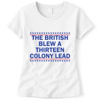 Thirteen Colony Lead Funny 4th Of July Design Womens T-Shirt