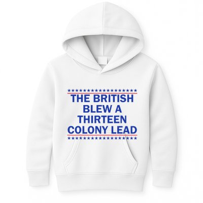 Thirteen Colony Lead Funny 4th Of July Design Kids Hoodie