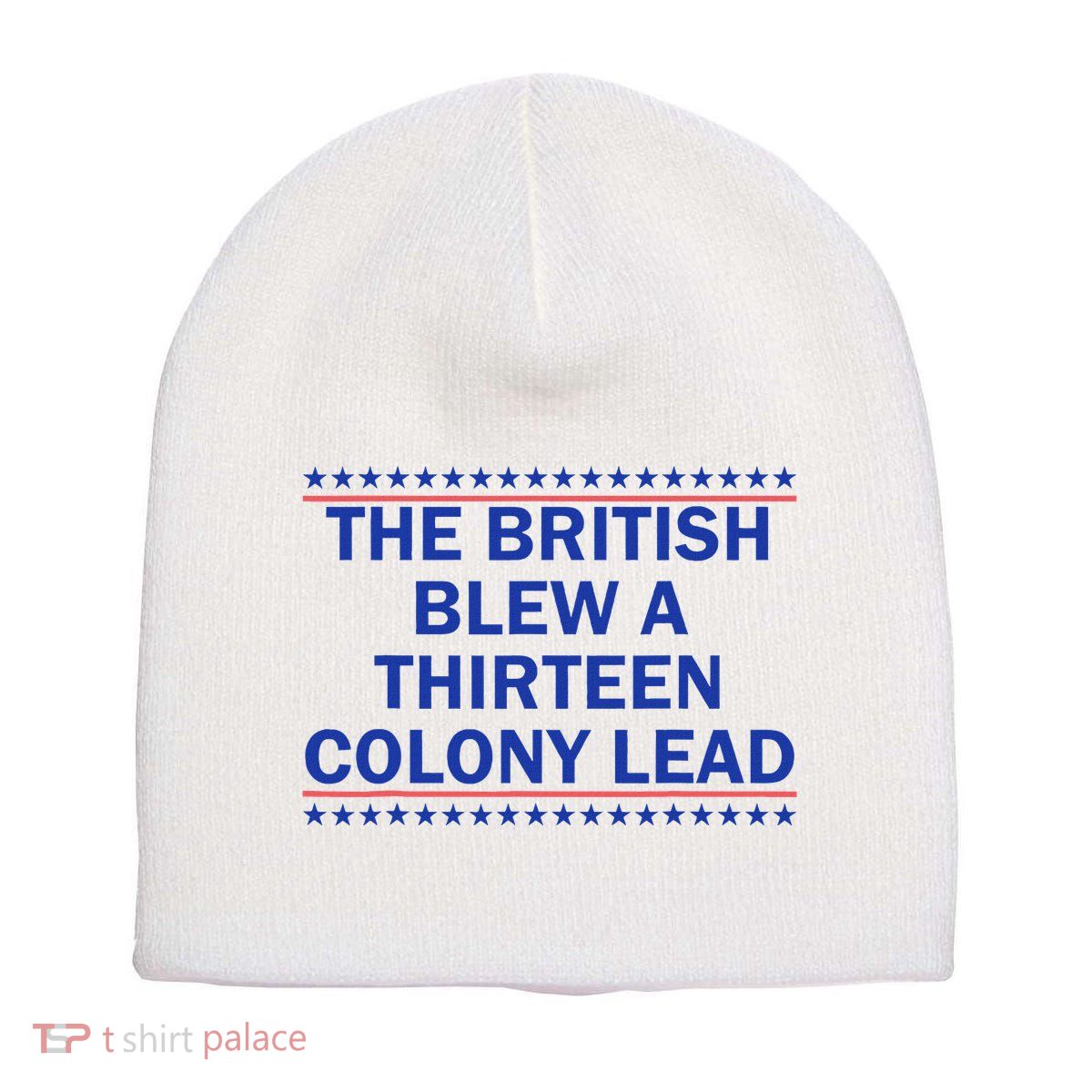 Thirteen Colony Lead Funny 4th Of July Design Short Acrylic Beanie