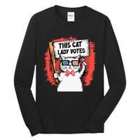 This Cat Lady Votes Cute Cat Tall Long Sleeve T-Shirt