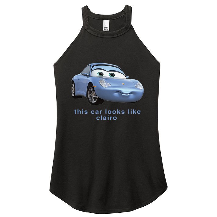 This Car Look Like Clairo Women's Perfect Tri Rocker Tank