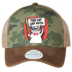 This Cat Lady Votes President Election Vote Legacy Tie Dye Trucker Hat